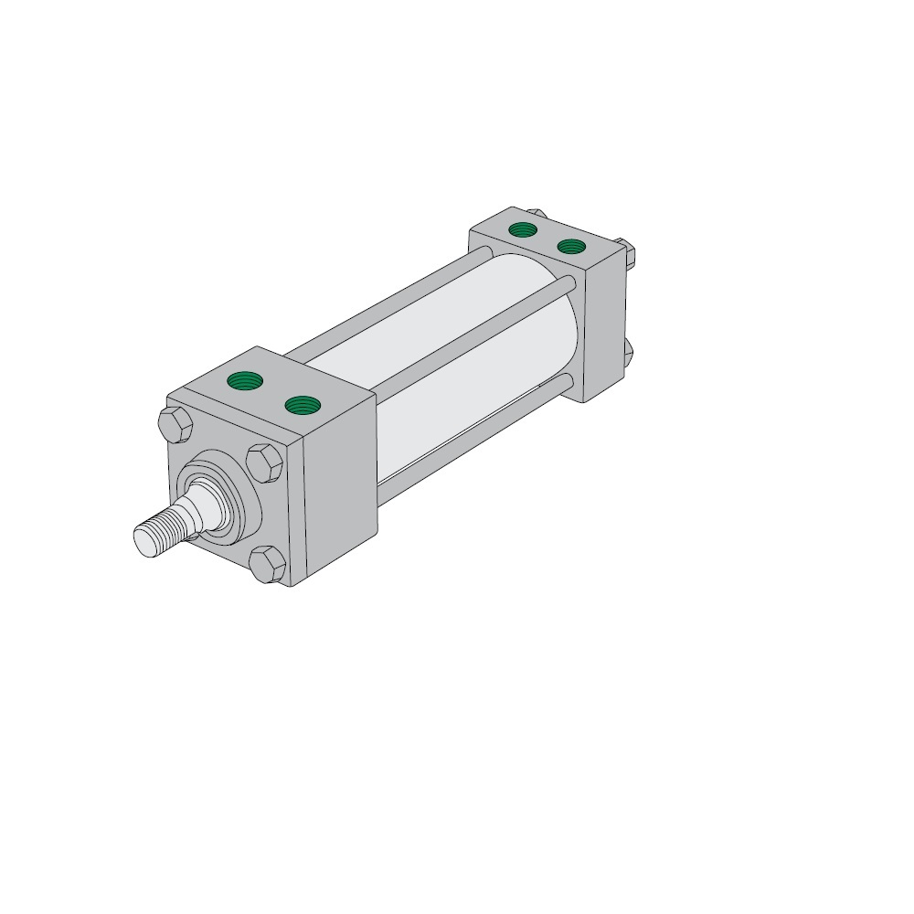 S4AL-30A1D-CAA2 NUMATICS/AVENTICS NFPA CYLINDER A SERIES 2" BORE 30" STROKE, BOTTOM TAP, H/C CUSH, MAGNET